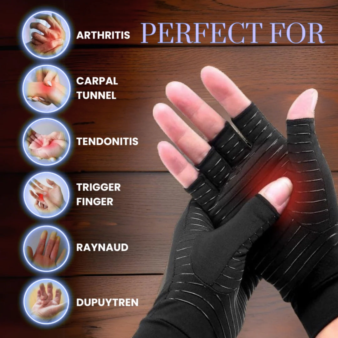 Copper Therapy Gloves for Hand Pain